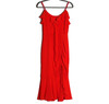 Lush Ruched Asymmetric Red Midi Dress Women's Size M MSRP $72 *NEW*