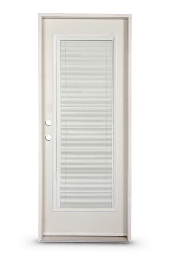 2/8 Full Lite Pre-Hung Panel Door With Blinds (Local Pickup Only)