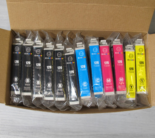 EZink EZ INK Remanufactured 12 126 Ink Cartridges - Black Cyan Yellow Magenta