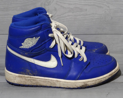 Nike Air Jordan 1 Retro High Hyper Royal Blue Men's Size 9.5 *SOME DIRT & WEAR*