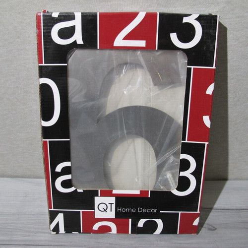 QT Modern House Number "6 OR 9" Extra Large 12" Stainless Steel Brushed Open Box