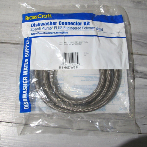 Brasscraft Dishwasher Water Supply Connector Kit B1-60DW6 *New