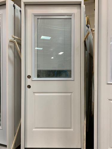 2/8 Half-Lite Pre-Hung Door With Blinds (Local Pickup Only)