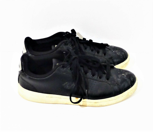 Adidas Advantage Black Leather Sneakers Men's Size 8.5 BB9608