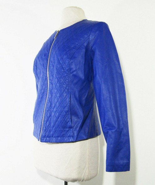 Alfani Women's Cobalt Blue Full Zip Jacket Size Medium