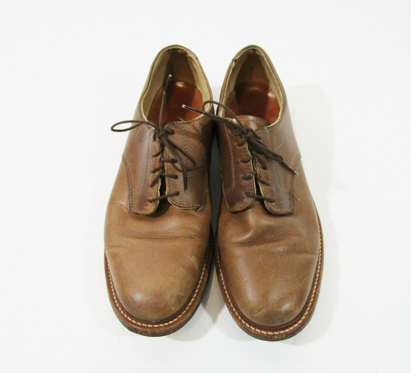 Oak Street Bootmakers Men's Light Brown Leather Shoes Size 8.5 D **SCUFFS**