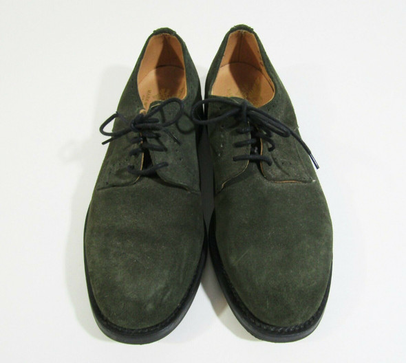 Mark Mcnairy Men's Green Suede Lace Up Derby Dress Shoes Size 8.5