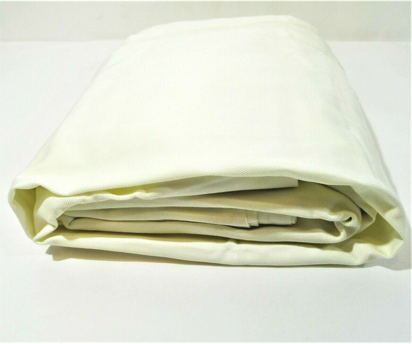 Pottery Barn Off-White Cotton Linen Twin Bed Skirt 14" Drop 