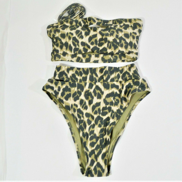 Aerie American Eagle Light Brown Leopard Print Bikini Size XS *NEW*