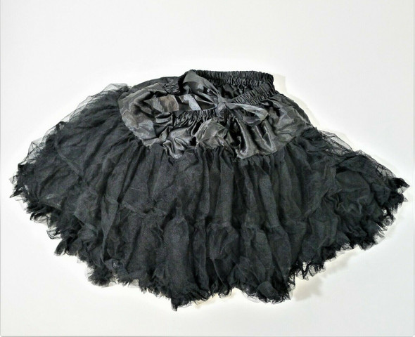 Women's Black Tulle Petticoat Skirt/Tutu NSF, See Descrip. *NEW, Open Package*
