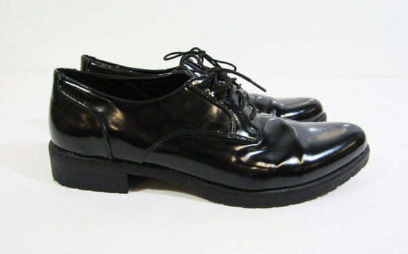 Graceland Men's Black Plain Toe Oxford Dress Shoes Size 41/10 U.S