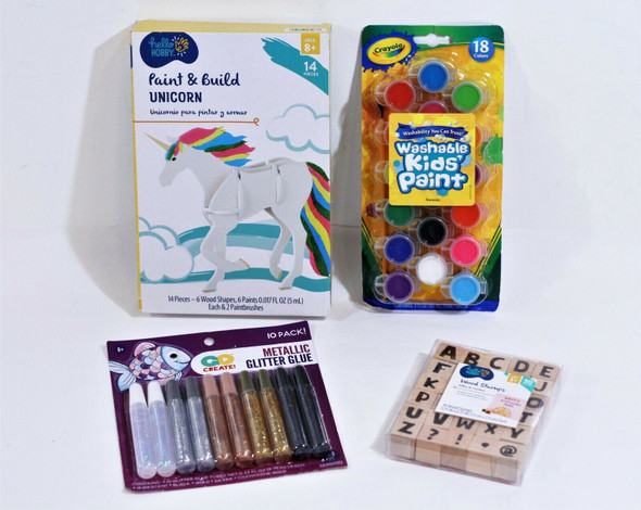 Set of Children's Art Supplies Four Pieces **Details in Description**
