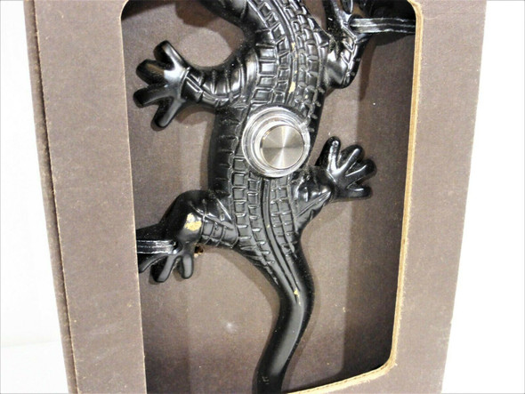 Waterwood Solid Brass Large Lizard Doorbell Button (Black) *Open Box*