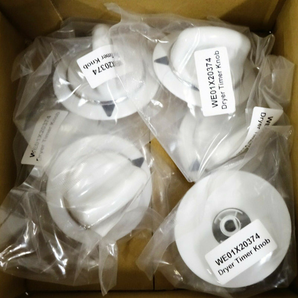 Lot of 6 GE WE01X20374 Dryer Timer Knobs *NEW*