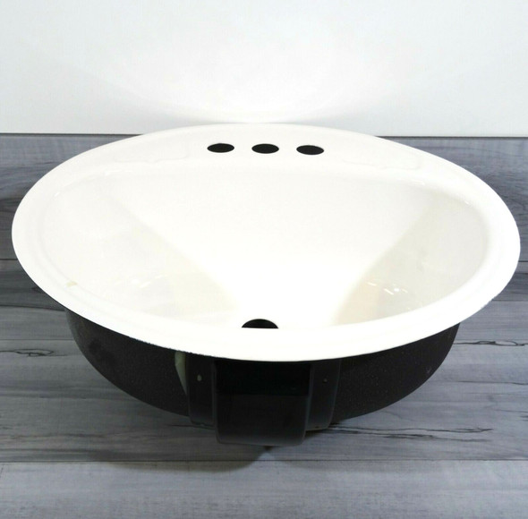 Briggs Darwin White 18" Round Porcelain On Steel Lavatory Sink 3001-130 *NEW*