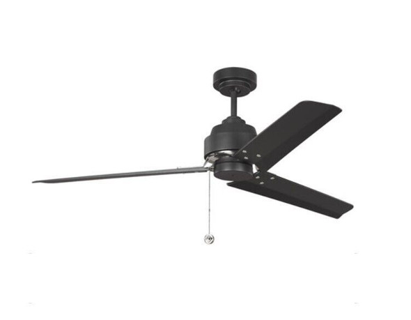 Monte Carlo 54" CEILING FAN BLACK w/ Nickel Accents - #3AR54MBKPN * New in box Monte Carlo 54" CEILING FAN BLACK w/ Nickel Accents - #3AR54MBKPN * New in box