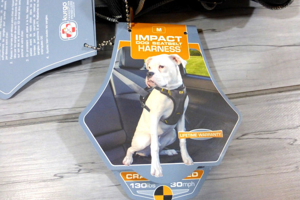 KURGO IMPACT Dog Seatbelt Harness - Medium - 25-50lb Dogs *New w/ tags
