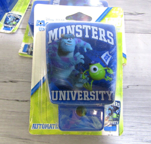 Lot of 4 Disney Pixar Monsters University Blue LED Kids Auto NIGHT LIGHT *New