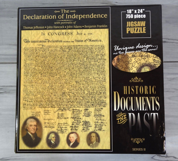 The Declaration of Independence 750pc Jigsaw Puzzle *NEW, w/ Some Box Wear*