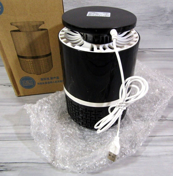 Mosquito Killing Nano Wave Insect Zapper Fan w/Light- Black - USB *New in box