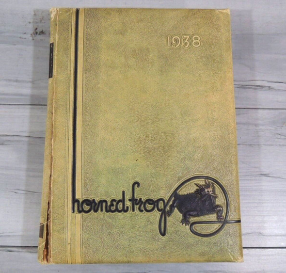 1938 Horned Frog Yearbook - Texas Christian University TCU - Vintage Book