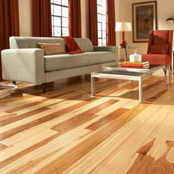 Mullican Flooring Muirfield Hickory Natural Cabin Solid Hardwood Flooring 15729