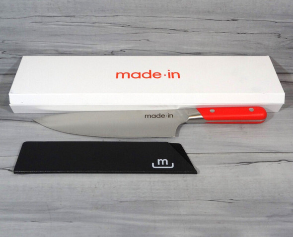 Made In Cookware 8" Chef Knife w/ Pomme Red Handle