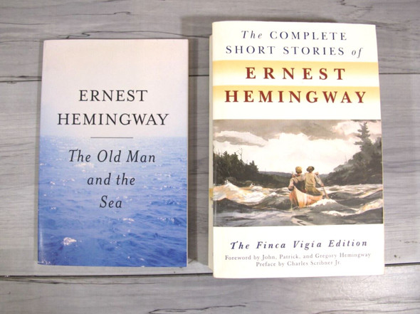 Complete Short Stories, The Old Man And The Sea -2 Paperbacks - Ernest Hemingway