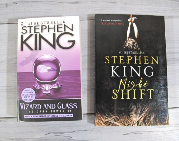 2 Stephen King Paperbacks - Wizard and Glass & Night Shift