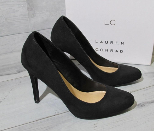 Lauren Conrad Black Pumps Heels - Blossom Black - Womens SIze 7 in box