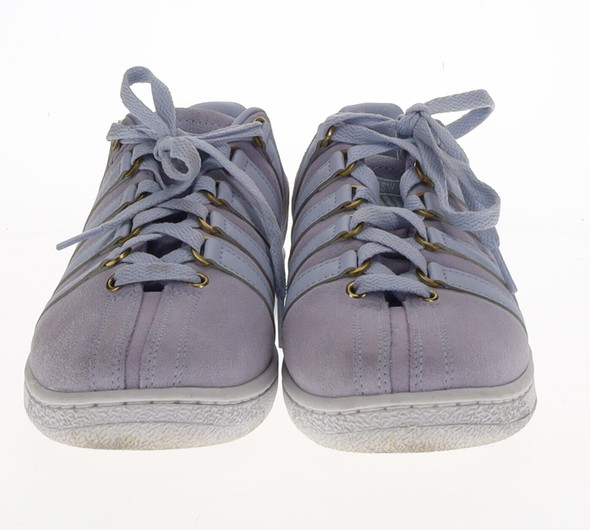 K-Swiss Casual Shoe Sneaker Suede Gray w/Light Purple- Women's 8.5 - 93345-462-M