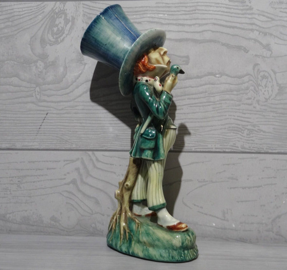 Gort Bone China Mad Hatter Figurine by Priolo *HAS A CRACK & CHIP*