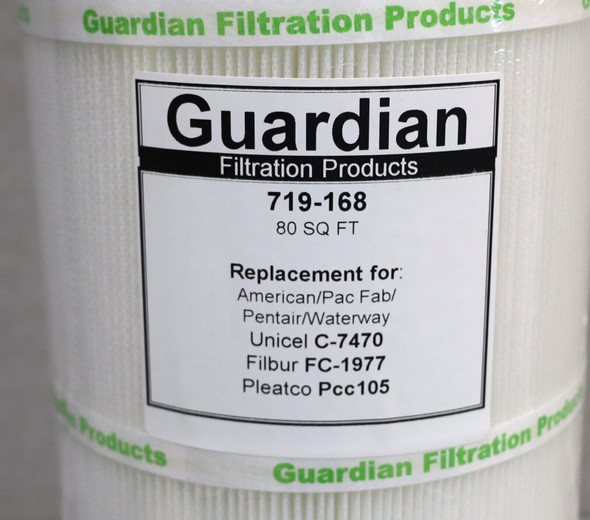 Guardian Pool/Spa Filter 80 sq ft. 20" Length 719-168  Unicel Filbur Pleatco NEW