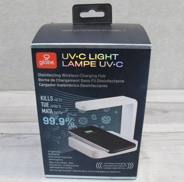 Globe UV-C Light Disinfection Wireless Charging Hub *New, in sealed box