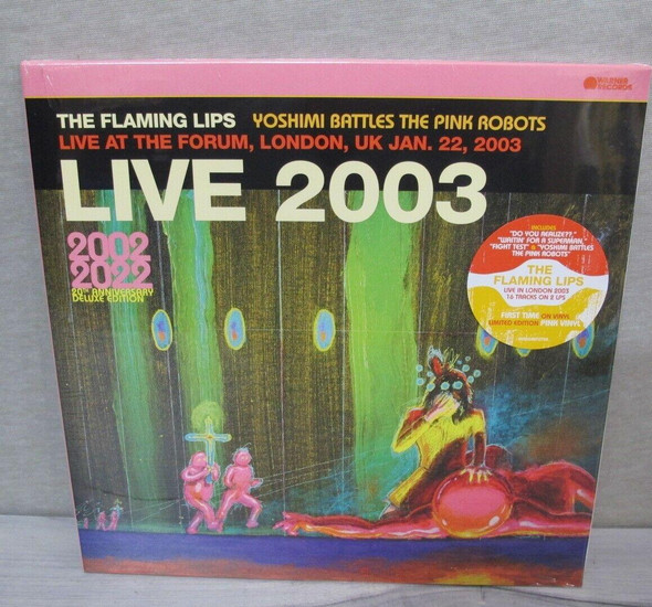 Flaming Lips Live At The Forum, London, UK 1/22/2003 PINK VINYL *Brand New