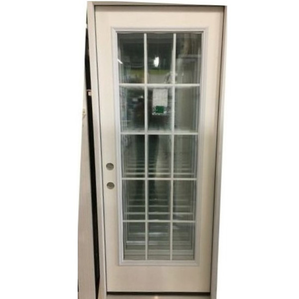 2/8 Pre-Hung 15 Lite Grid Door (Local Pickup Only)