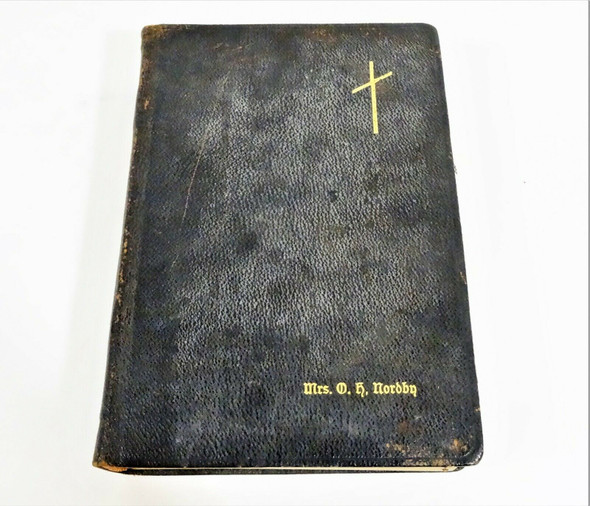 Vintage 1928 The Untied Norwegian Lutheran Hymnary Leather Bound -ENGLISH
