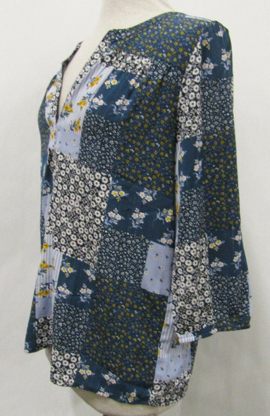 Loft Outlet Multicolor Floral Women's 3/4 Sleeve Blouse NWT Size M