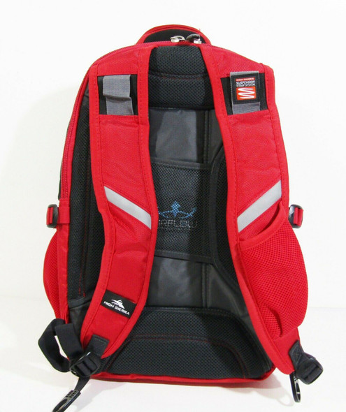High Sierra Elite Red & Gray Multi-pocket Laptop Backpack 20" H x 15" L x 10" W