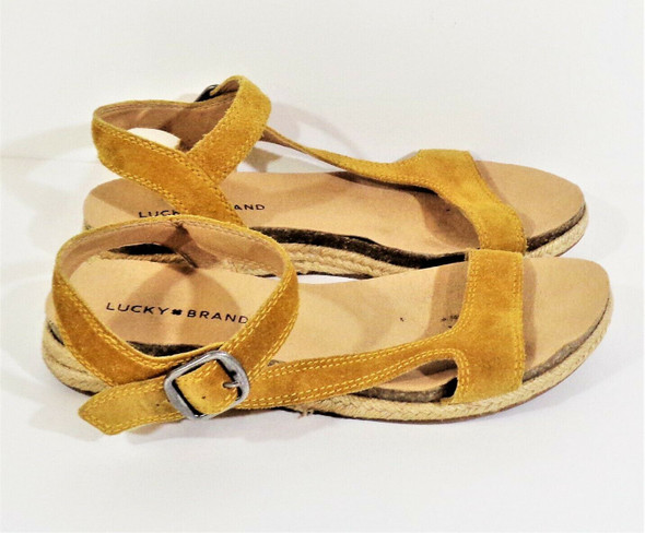 Lucky Brand Brown Suede Strappy Sandals Women's Size 9M