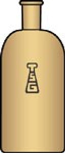 Bottle, Single Neck, Standard Taper Outer Joint, Amber