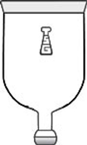 Flask, Reaction, Cylindrical with Take-Off Joint