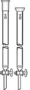 Chromatography Column Fritted with Stopcock and Top Joint