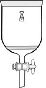 Flask, Reaction, Cylindrical, Jacketed