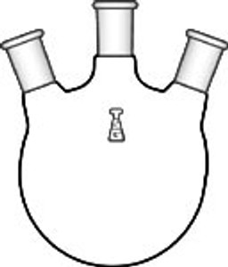 Flask, Round Bottom, Three-Neck, 20 ° Sides