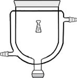 Flask, Reaction, Cylindrical, Jacketed, with Take-Off