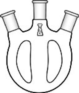 Flask, Round Bottom, Three-Neck, 20 ° Morton Indents