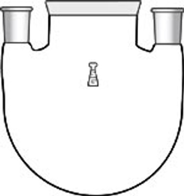Flask, Reaction, Round Bottom, Three-Neck