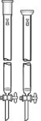 Chromatography Column Fritted with Stopcock and Top Joint
