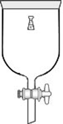 Flask, Reaction, Cylindrical, with Stopcock